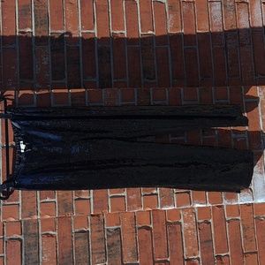 Wide leg Black sequin pants Boston Proper size Small